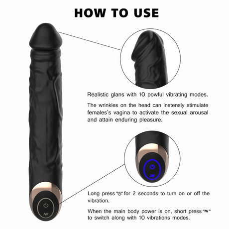 Soft Touch Vibrating Dildo